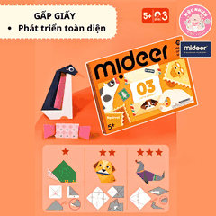 Đồ Chơi Gấp Giấy Thủ Công Origami Mideer - Cho Bé Từ 3 Tuổi Luyện Tay Khéo Léo