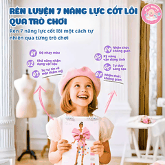 Sổ tay thiết kế thời trang Mideer kèm vải - Đồ chơi cho bé gái Dress-up Fashion Guide MD2348