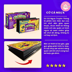 Đồ chơi Cờ cá ngựa có nam châm dễ chơi không sợ rơi quân cờ - Hiệu Foxi