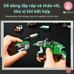 Đồ chơi lắp ráp xếp hình Keepplay 42115 - Robot xanh biến hình