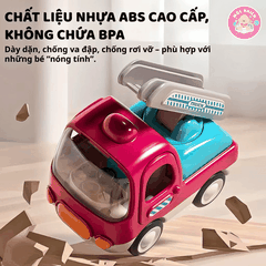 Ô tô đồ chơi trẻ em, xe tải đồ chơi, xe trộn bê tông, xe xúc cát cho bé có nhạc vui nhộn Goodway