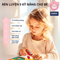 Đồ Chơi Gấp Giấy Thủ Công Origami Mideer - Cho Bé Từ 3 Tuổi Luyện Tay Khéo Léo