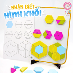 Đồ chơi xếp hình nam châm Lala Wooderland bằng gỗ cao cấp phát triển tư duy sáng tạo logic cho bé - Lalala baby