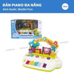 Đồ chơi âm nhạc cho bé kèm đàn piano điện tử có hiệu ứng động vật nhảy múa Goodway Musical Piano