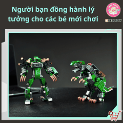 Đồ chơi lắp ráp xếp hình Keepplay 42115 - Robot xanh biến hình