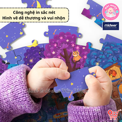 Đồ Chơi Xếp Hình Puzzle MIDEER Dạng Hộp Tròn - 04 Chủ Đề Khu Rừng, Vũ Trụ, Động vật và Đại dương (150 Mảnh Ghép)