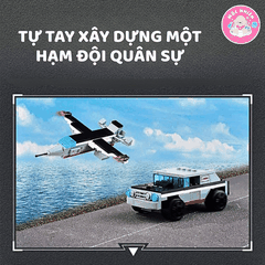 Đồ chơi lắp ráp xếp hình Qman 42205 - Tàu chạy bằng năng lượng hạt nhân (572 mảnh ghép)