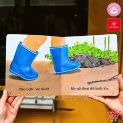 Sách Ehon - Ú Òa, Quả Gì Đây?, Ú Òa, Mèo Đâu Rồi?, và Ú Òa, Ra Vườn Thôi! Bộ 3 tập - Cho trẻ 0 - 6 tuổi - Đinh Tị Books