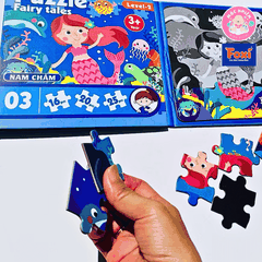 Đồ chơi ghép hình puzzle nam châm gấp lại thành cuốn sổ - Puzzle Foxi 2501 level 2