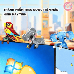 Bộ đồ chơi lắp ráp WOMA C0277 - Những loài vật dễ thương (Combo 08 hộp 655 mảnh ghép)