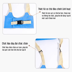 Đai tập đi cho bé, Đai hỗ trợ tập đi có đệm êm, chắc chắn, an toàn cho trẻ sơ sinh - Pipo Vietnam
