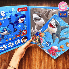 Đồ chơi ghép hình puzzle nam châm gấp lại thành cuốn sổ - Puzzle Foxi 2501 level 2