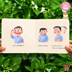 Bộ sách đầu tiên của bé 5 cuốn bồi cứng - Sách thơ cho bé sơ sinh, 0-6 tháng, 1 tuổi, em bé tập nói phát triển vốn từ - Lionbooks