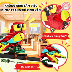Đồ chơi lắp ráp WOMA C0277 - Những loài vật dễ thương (655 mảnh ghép)