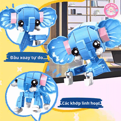 Đồ chơi lắp ráp WOMA C0277 - Những loài vật dễ thương (655 mảnh ghép)