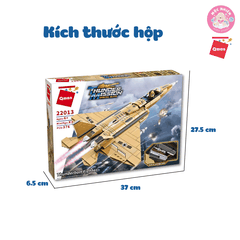 Đồ chơi lắp ráp xếp hình Qman 22013 - Tiêm kích 376 chi tiết (có 03 nhân vật minifigues)