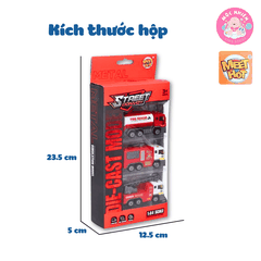 Đồ chơi mô hình MEET HOT MH-261 - Bộ 3 xe cứu hỏa