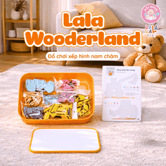 Đồ chơi xếp hình nam châm Lala Wooderland bằng gỗ cao cấp phát triển tư duy sáng tạo logic cho bé - Lalala baby