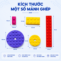 Đồ Chơi Lắp Ráp Xếp Hình Qman 2901 - Hộp Gạch Sáng Tạo Cơ Bản (460 Mảnh Ghép) - Dành cho bé từ 6 tuổi
