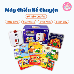 Máy chiếu kể chuyện - Lala Story Cinema Box kèm 5 sách bìa cứng - Lalala baby