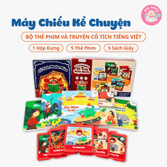 Máy chiếu kể chuyện - Lala Story Cinema Box kèm 5 sách bìa cứng - Lalala baby