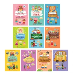 Sách - Combo (10T): Truyện tranh song ngữ Việt-Anh cho bé - Dạy trẻ nề nếp, chăm ngoan dành cho bé 3-9 tuổi - Đinh Tị