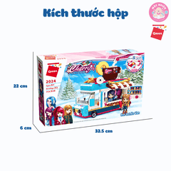 Đồ chơi lắp ráp Qman 2024 - Xe bán đồ uống nóng (329 mảnh ghép)