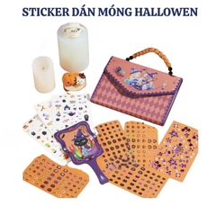 Đồ chơi Halloween - Hình xăm, hình dán móng tay nail phát quang cho bé Mideer - Halloween Dress Up Sticker Pack