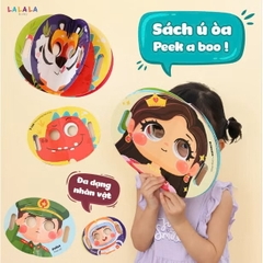 Sách giấy Peek a boo ú oà Ai đây nhỉ thú vị - kích thích trí tưởng tượng phát triển khả năng ghi nhớ Lalala baby