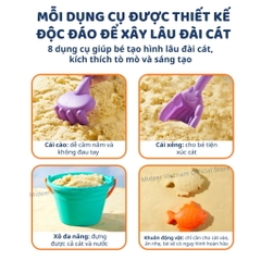Đồ chơi xúc cát cho bé trai bé gái đi biển - Mideer Beach Sand Toy Set MD4304