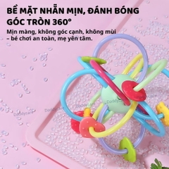 Đồ chơi lục lạc gặm nướu silicone cho bé sơ sinh - Goodway - G205
