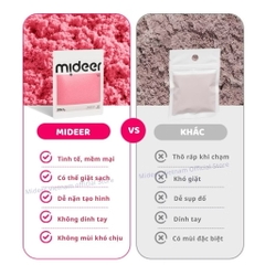 Đồ chơi Cát động lực Mideer kèm dụng cụ tạo hình thủ công làm bánh cho bé cao cấp Color Magic Sand (MD4326)