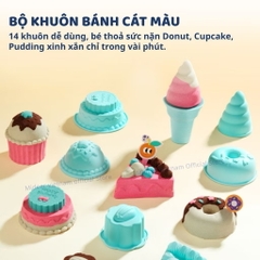 Đồ chơi Cát động lực Mideer kèm dụng cụ tạo hình thủ công làm bánh cho bé cao cấp Color Magic Sand (MD4326)