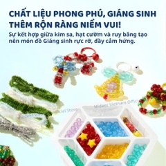 Đồ chơi Giáng sinh Mideer - Set trang trí hạt cườm Noel Christmas Beaded Ornaments