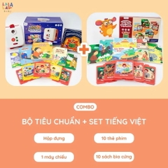 Combo Máy chiếu kể chuyện Lala Story Cinema Bộ tiêu chuẩn và Set cổ tích tiếng Việt  - Lalala baby