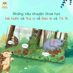 Sách - Bộ 2 cuốn Sao la và Tê tê - Series Bật mí tí ti Thế giới diệu kì cho bé 2-8 tuổi
