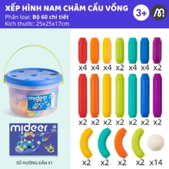 Đồ chơi xếp hình nam châm que Mideer Growth Plus Magnetic Rod