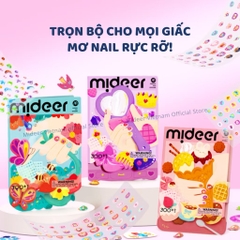 Đồ chơi Sticker dán móng tay cho bé Mideer Nail stickers 4 mẫu miếng dán cho bé gái