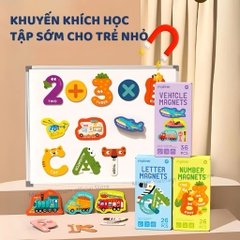 Combo 02 Bộ Chữ Cái và Chữ Số Nam Châm Mideer - Letter Magnets/Number Magnets