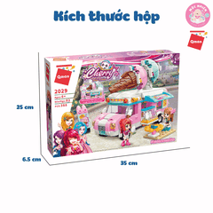 Đồ chơi lắp ráp Qman 2029 - Xe kem (388 mảnh ghép) dành cho bé từ 6 tuổi