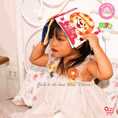 Sách vải tương tác lật mở cho bé nhận biết màu sắc, học chữ, tập đếm, 4 mùa (lẻ cuốn) size cơ bản 15x15 - Pipovietnam