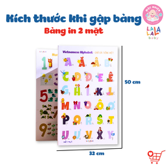 Bảng gấp thông thái - My First Learning chart (Dành cho bé từ 1 tuổi) - Lalala Baby
