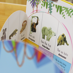 Sách Tương Tác Lật Mở Khám Phá Khổ lớn Lift-The-Flap - First 100 Animals - 100 từ đầu tiên về các loài động vật - Đinh Tị Books