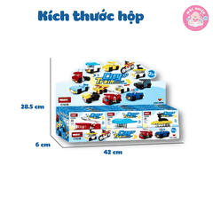 Bộ đồ chơi lắp ráp Woma C1018 - Xe trong thành phố (Nguyên bộ lớn gồm 12 hộp nhỏ)
