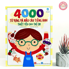 Sách - 4000 từ vựng và mẫu câu tiếng Anh thiết yếu cho trẻ em - Song ngữ Việt Anh cho trẻ từ 4 tuổi - Đinh Tị Books