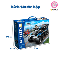 Đồ chơi lắp ráp xếp hình Keepplay 11023 - Đội đặc nhiệm chống khủng bố (364 chi tiết)