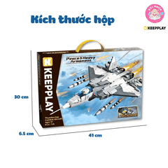 Đồ chơi lắp ráp, xếp hình Keepplay 25006 - Máy bay chiến đấu nhanh (718 chi tiết)