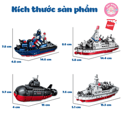 Đồ chơi lắp ráp xếp hình Qman 22016 - Biệt đội sấm sét (746 chi tiết) - Dành cho bé từ 6 tuổi