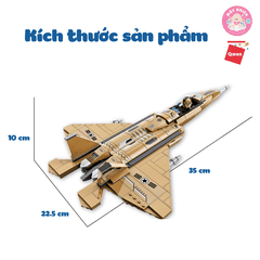 Đồ chơi lắp ráp xếp hình Qman 22013 - Tiêm kích 376 chi tiết (có 03 nhân vật minifigues)
