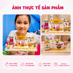 Đồ chơi lắp ráp xếp hình Qman 32012 - Căn phòng công chúa (282 mảnh ghép) - Dành cho bé gái trên 6 tuổi